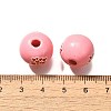 Valentine's Day Element Printed Wood Beads WOOD-R002-01-21-3