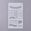 Plastic Drawing Stencil DIY-WH0155-21-1