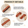 Ethnic Style Polyester Jacquard Leaf Ribbons SRIB-WH0011-198B-4