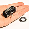 Dyed & Heated Black Agate Finger Rings IK0879-3-2
