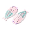 Baking Painted Iron Snap Hair Clips PHAR-B0002-27D-1