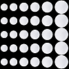 240Pcs 6 Styles Transparent Plastic Film for Badge DIY-CP0013-94-7