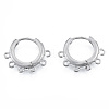 Tarnish Resistant 304 Stainless Steel Hoop Earrings Findings STAS-N092-188-1