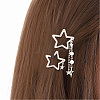 10pcs Iron Alloy Snap Hair Clips PHAR-CP0001-25-5