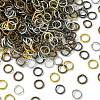 1200Pcs 6 Colors Iron Open Jump Rings IFIN-YW0003-04-2