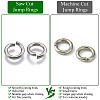 925 Sterling Silver Saw Cut Open Jump Rings STER-F036-02S-0.7x6mm-3