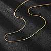 304 Stainless Steel Snake Chains Necklaces X-STAS-F094-24G-3