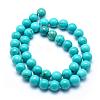 Natural Magnesite Round Beads Strands TURQ-G148-03-10mm-2