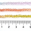 Transparent Painted Glass Beads Strands X1-DGLA-A034-T1mm-A12-3