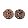 Walnut Wood Laser Cut Pendants WOOD-Q051-06J-1