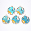 Alloy Enamel Pendants ENAM-N054-002-1