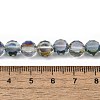 Electroplate Glass Beads Strands EGLA-L045-G-HP02-4