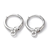 Rack Plating Brass Hoop Earring Settings KK-F090-14P-1