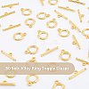 DICOSMETIC 50 Sets Alloy Ring Toggle Clasps FIND-DC0002-77-3