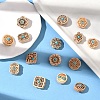 15Pcs 15 Styles Poplar Wood Beads WOOD-YW0001-80-4