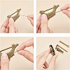 Retro Fish Alloy Combination Locks FIND-WH0060-13AB-RS-3