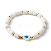 Handmade Polymer Clay Beads Stretch Bracelets BJEW-JB06495-5