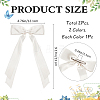 Big Bowknot Polyester Alligator Hair Clips AJEW-CP0008-42B-04-2