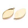 304 Stainless Steel Pendant Cabochon Component STAS-Q113-18C-G-2