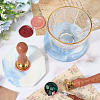 2Pcs 2 Styles Marble Pattern Porcelain Cup Coasters AJEW-CP0009-18B-7