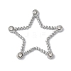 Stainless Steel Color 304 Stainless Steel Rhinestonet Pendants STAS-Q312-02D-P-1