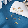 10Pcs Brass Micro Pave Clear Cubic Zirconia Leverback Earring Findings KK-TADJ0001-20A-5