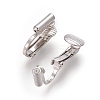 Brass Clip-on Earrings Findings X-KK-L175-01P-2