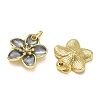 Brass Enamel Pendants KK-CBAD9DF-03G-A-3