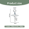 240Pcs 2 Colors Alloy Pendants FIND-FH0011-68-2
