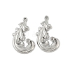304 Stainless Steel Rhinestone Setting Pendants STAS-D376-09A-P-1