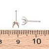 304 Stainless Steel Stud Earring Findings STAS-B091-02A-04P-3