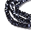 Electroplate Opaque Glass Beads Strands EGLA-A035-P3mm-A18-3