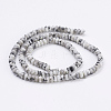 Natural Snowflake Obsidian Beads Strands G-K255-13A-2