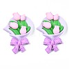 Opaque Resin Cabochons CRES-N024-78-1