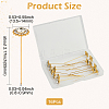 16Pcs Alloy Crystal Rhinestone Head Pins FIND-SP0004-63G-2