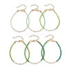 Glass Bead Bracelets BJEW-JB12957-4