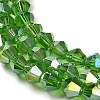 Transparent Electroplate Glass Beads Strands LS-EGLA-A039-T4mm-B03-3