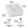 6Pcs Clear Mini High Borosilicate Glass Bottle Bead Containers AJEW-FS0001-09B-4