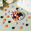 Rubberized Style Imitated Silicone Acrylic Beads MACR-PA0001-06A-04-3