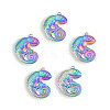Ion Plating(IP) 201 Stainless Steel Pendants STAS-N098-119M-2