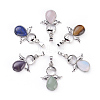 Natural & Synthetic Mixed Gemstone Pendants G-X0005-09P-2