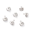 Brass Ear Nuts X-KK-P001-75P-1