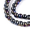 Electroplate Opaque Glass Beads Strands GLAA-T032-P4mm-AB01-3