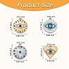 32Pcs 8 Style Rack Plating Alloy Enamel Pendants FIND-SZ0006-02-2