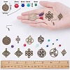 DIY Dangle Earring Making Kits DIY-SC0014-04AS-3