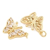 Brass Micro Pave Cubic Zirconia Pendants CU-CBA908F-05G-06-2