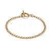 Ion Plating(IP) 304 Stainless Steel Chain Bracelets for Women or Men BJEW-A039-04G-1