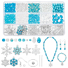 DIY Snowflake Alloy Dangle Earrings Making Kit DIY-PH0022-67-1