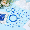450Pcs 4 Styles Spray Painted Crackle Glass Beads CCG-PA0001-09D-4
