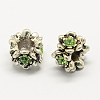 Alloy Rhinestone European Beads MPDL-R036-20-2